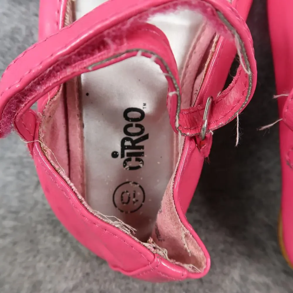 Circo Shoes Kids Toddler 10 Ballet Flats Mary Jane Strap Pink Bow Round Toe Girl